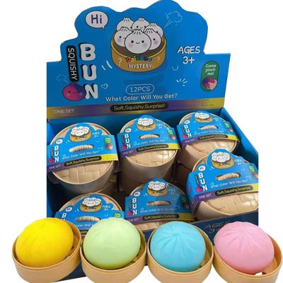 Squishy Dumpling Bun Toy - 4 Colours